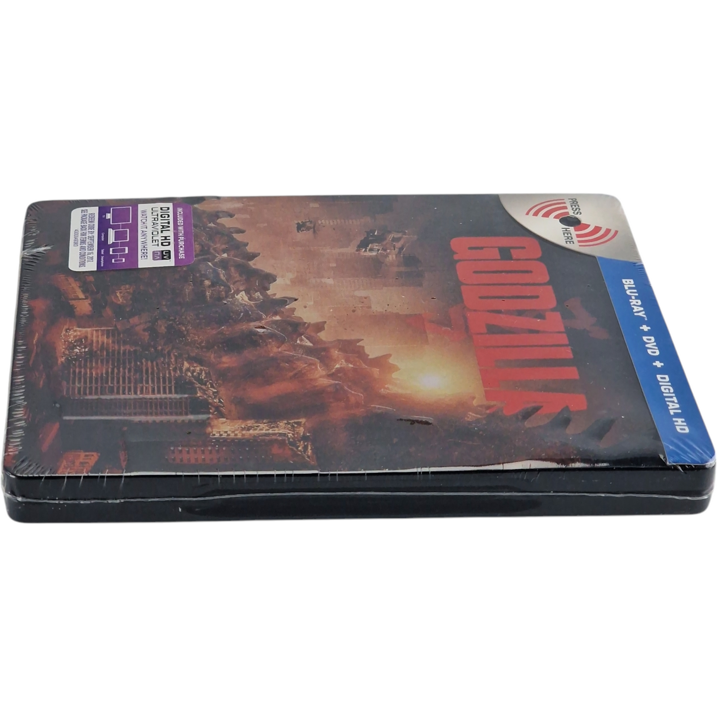Godzilla Blu-ray Steelbook Débossé MetalPak Blu-ray + DVD Édition limitée Zone A