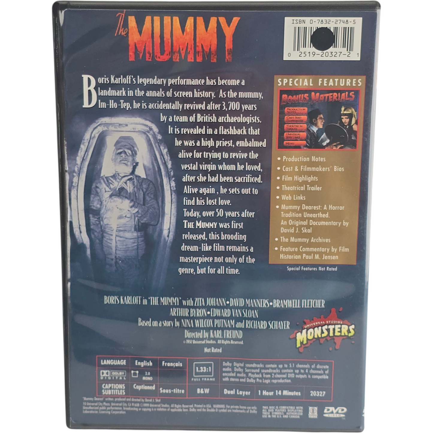 Universal Studios Classic Monster Collection DVD 9 Films Zone 1 US Import