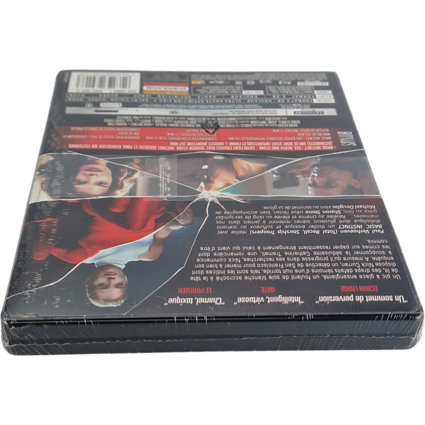 Basic Instinct 4K Ultra HD + Blu-ray Steelbook Débossé Douglas, Sharon Stone B Zone Édition limitée