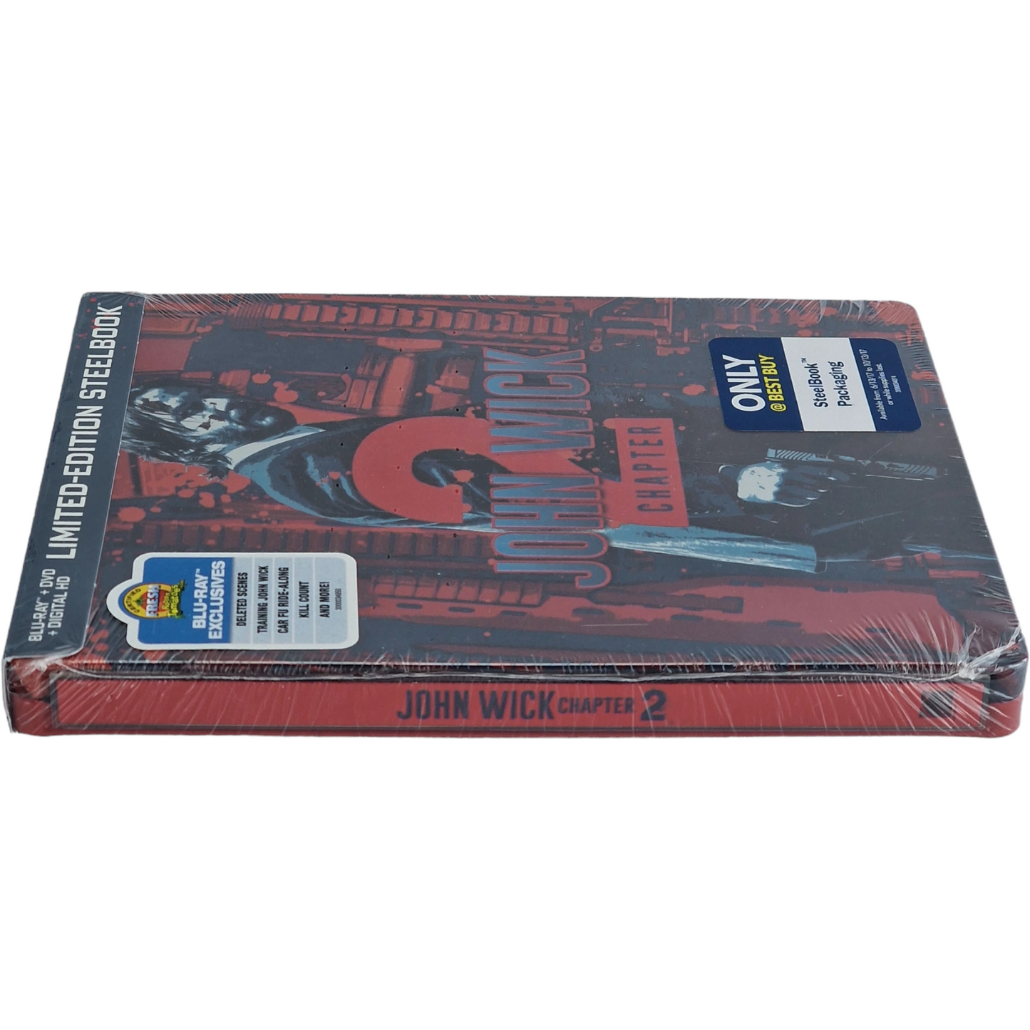 John Wick: Chapter 2 Blu-ray + DVD + Digital HD SteelBook 2017 Zone A