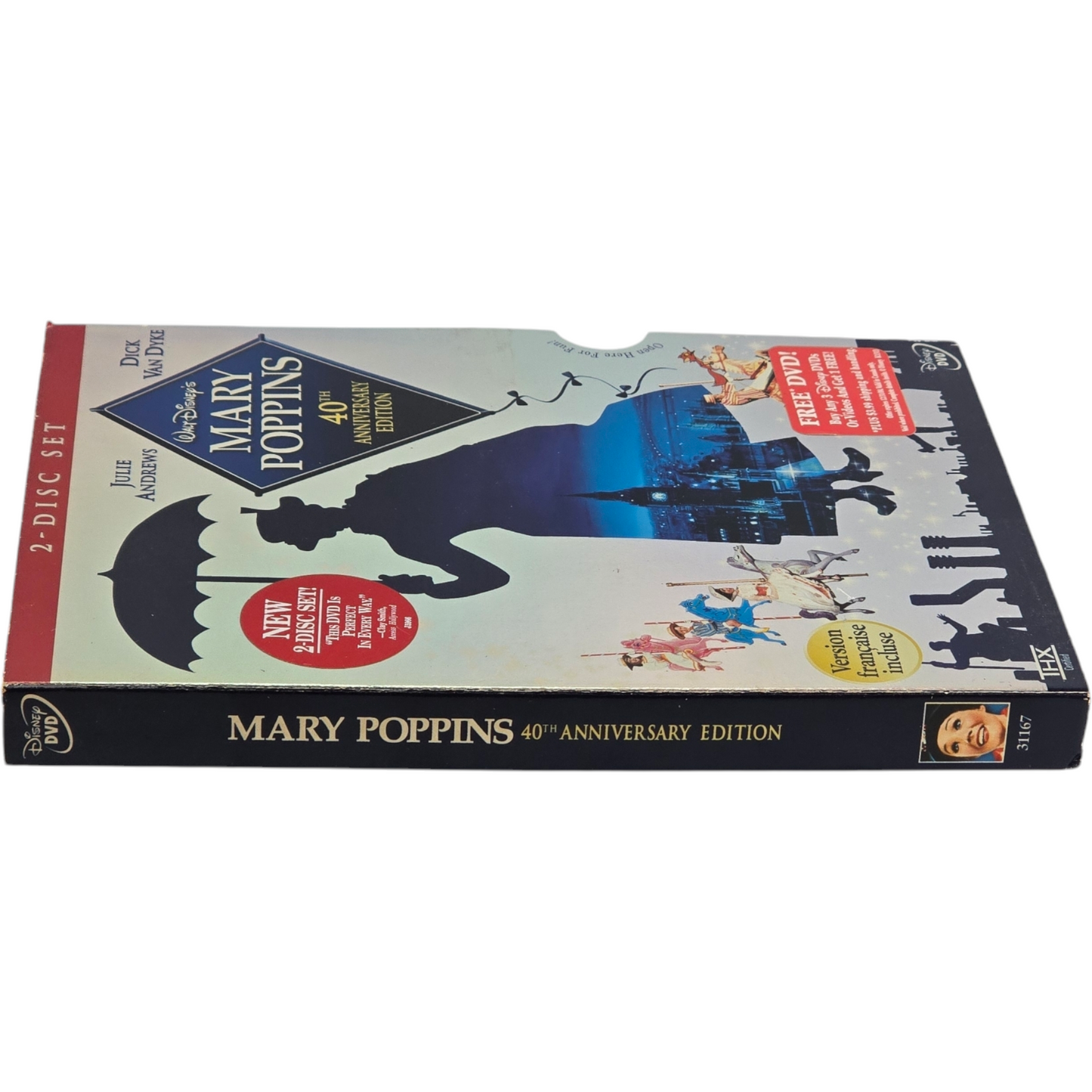 Mary Poppins DVD Walt Disney Édition du 40e anniversaire Canada 2004 VF Region A