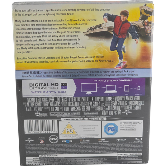 Retour vers le futur II SteelBook Blu-ray Zone B UK Sans français Michael J. Fox