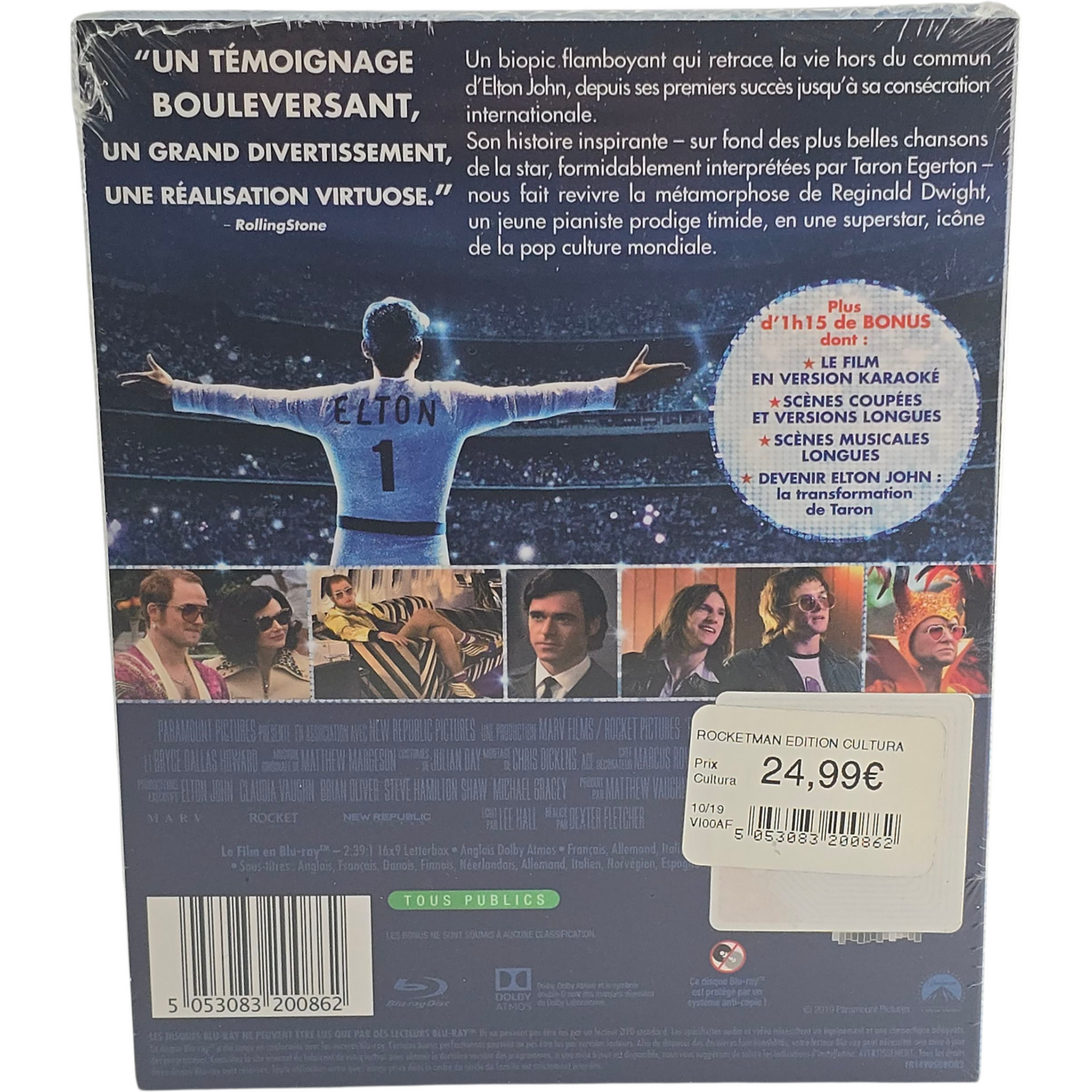Rocketman Taron Egerton Blu-ray 2019 Region B