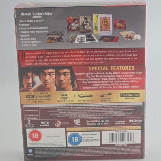 Opération Dragon - Coffret SteelBook 4K Blu-ray lenticulaire numéroté 3000 ex UK