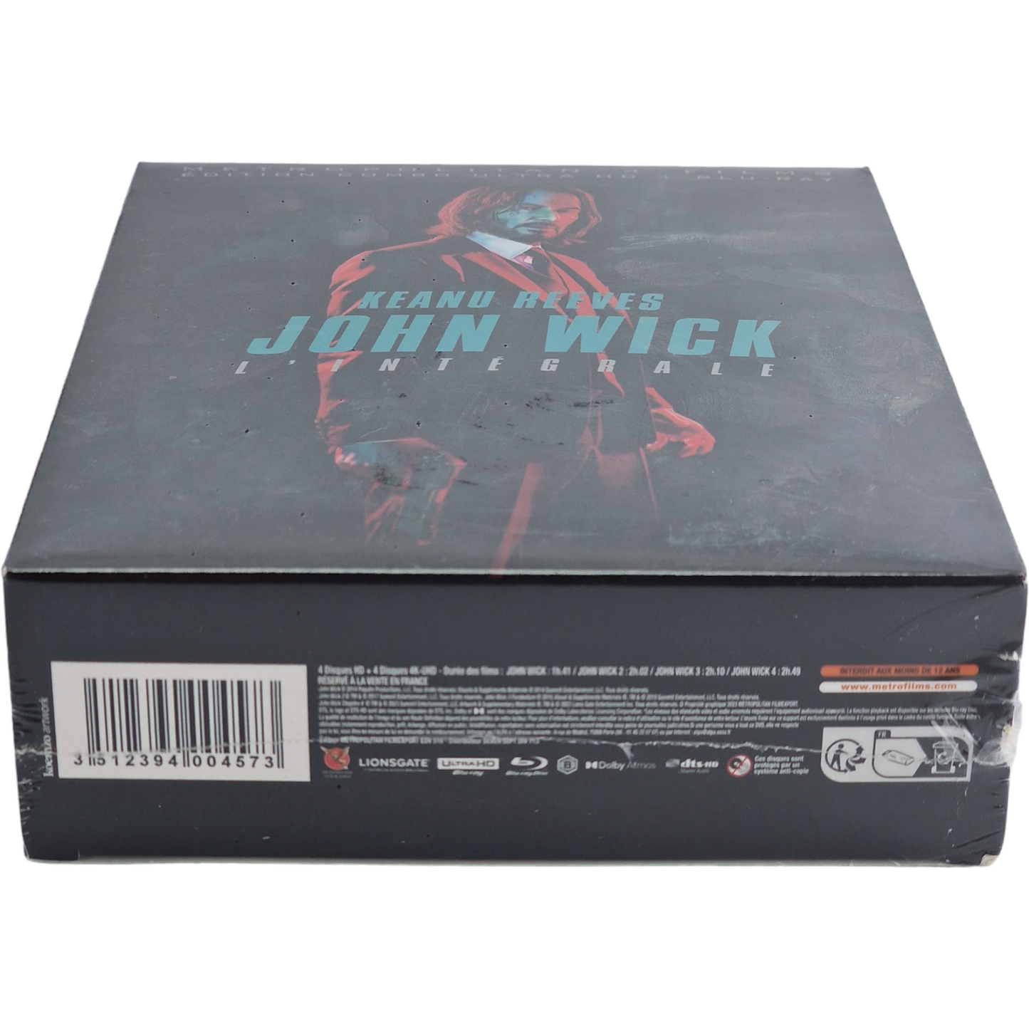 John Wick 1-2-3-4 chapitres 4 K Ultra HD + Blu-ray 4Films Keanu Reeves 2023 Z B
