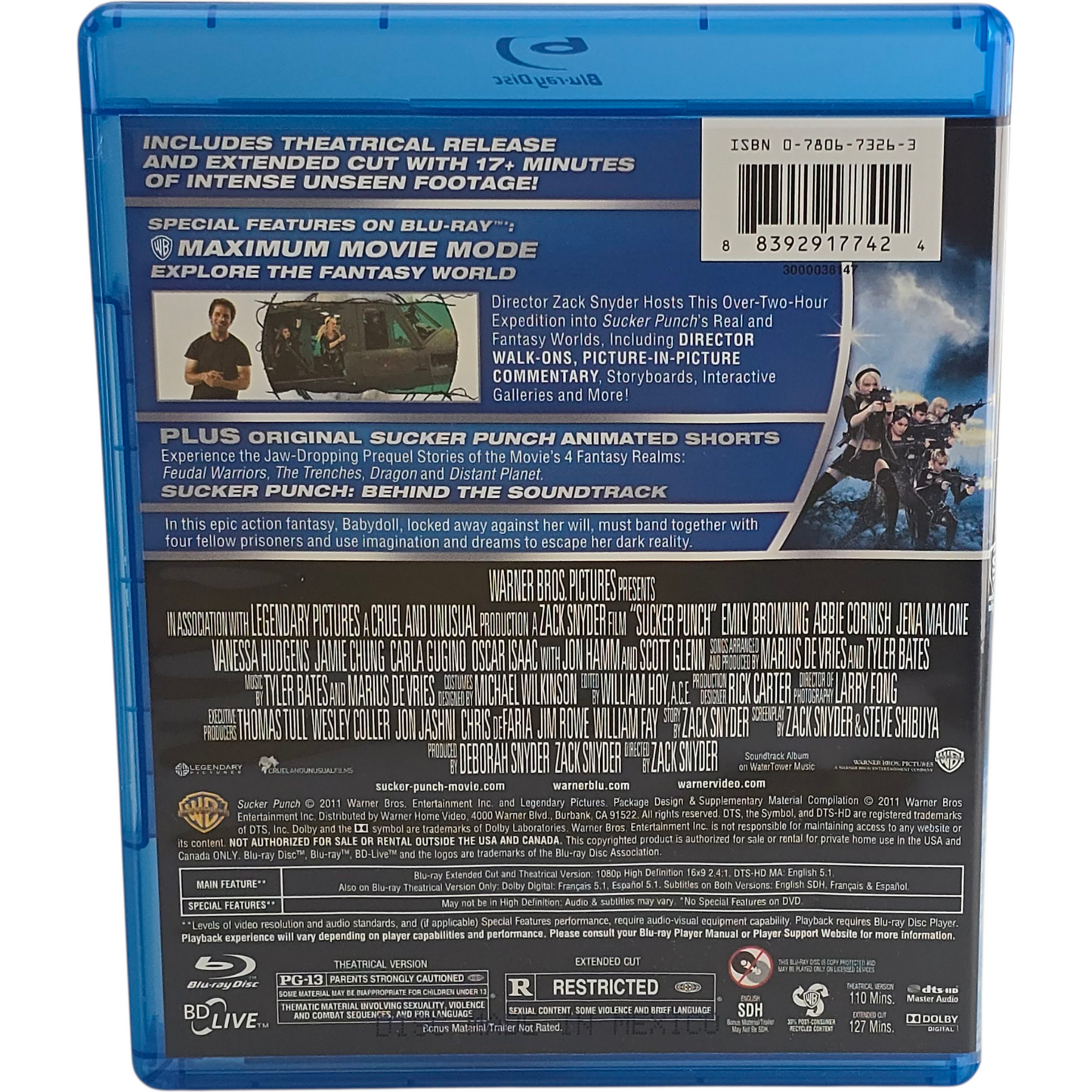 Sucker Punch Blu-ray Extended and Theatrical Cut A US Import -18
