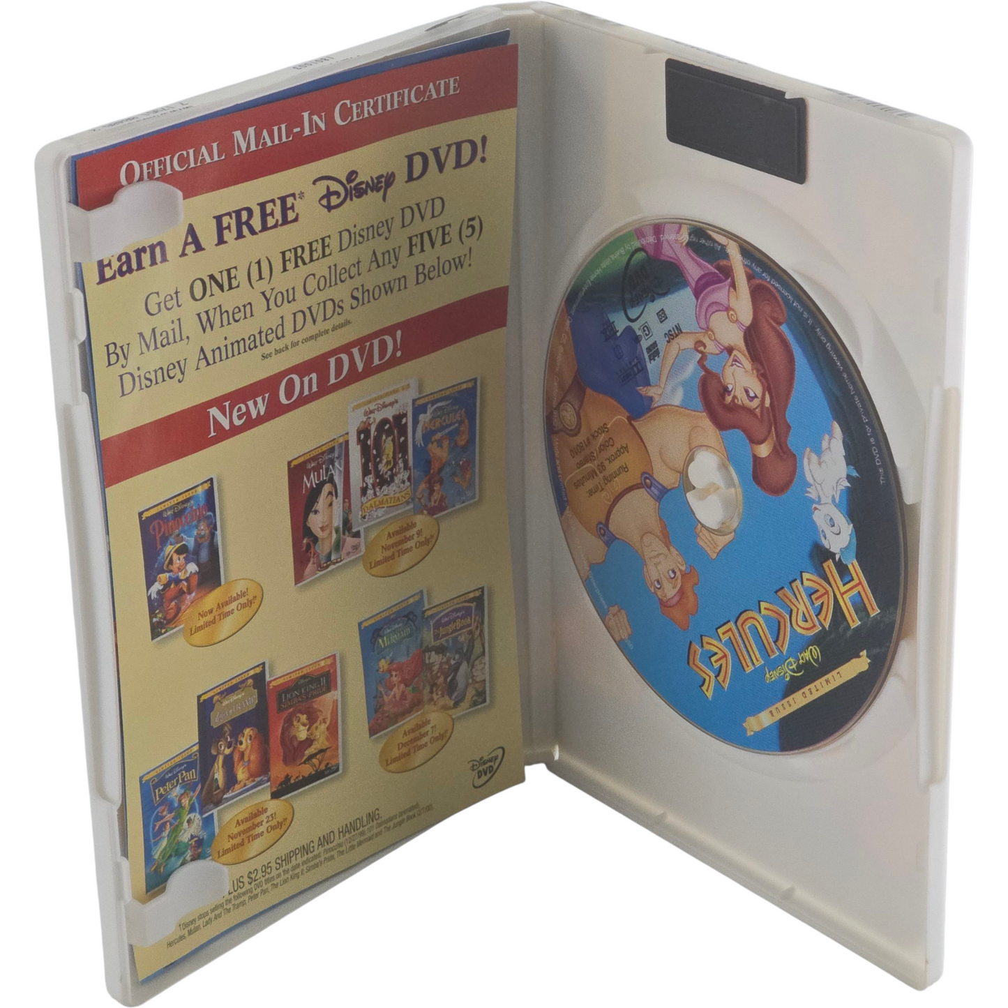 Hercules Limited Issue Walt Disney Classic Collection Zone 1 US Import