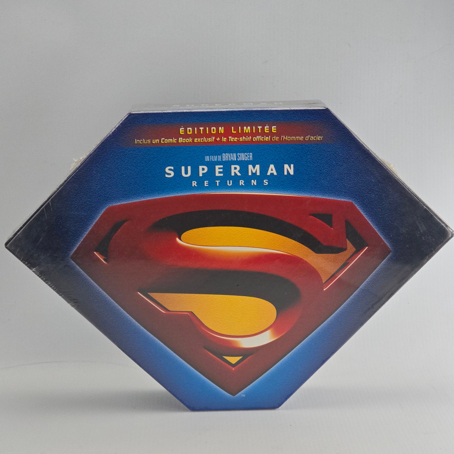 Superman returns 2X DVD Coffret Prestige Edt ltd+ 1 Tee-shirt officiel Superman Zone 2