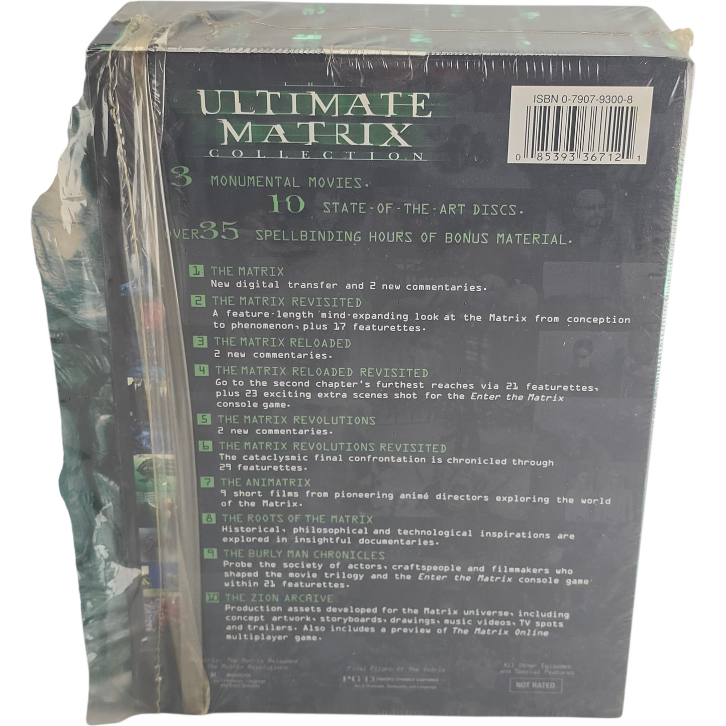 The Ultimate Matrix Collection 10 X DVD Keanu Reeves, 4 Films Zone 1 US Import