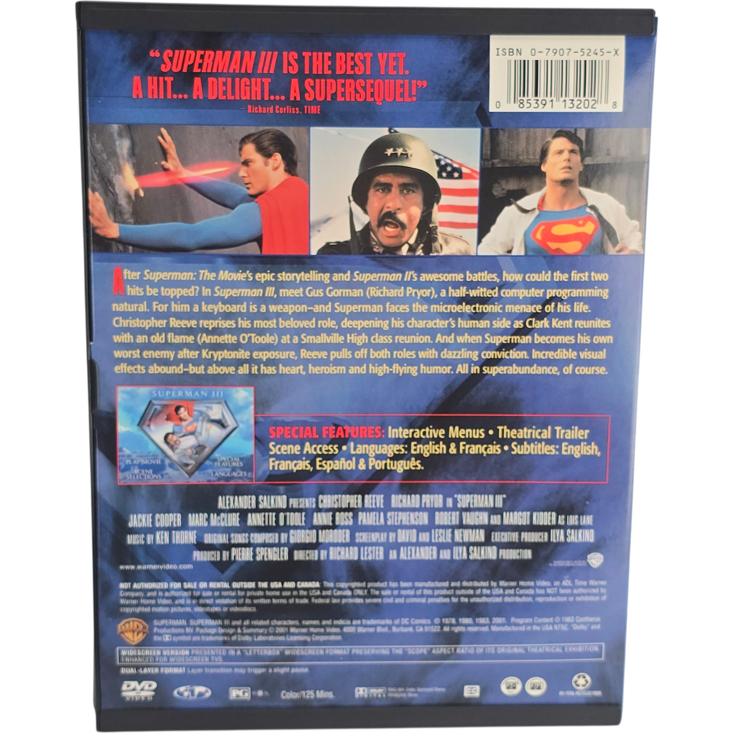 The Complete Superman Collection DVD 4 Films Zone 1 US Import