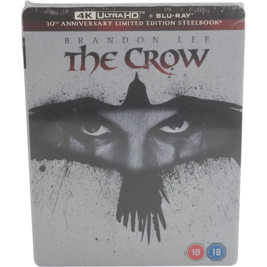 The Crow 1994 SteelBook 4K + Blu-ray 30e anniversaire UK Brandon Lee Alex Proyas