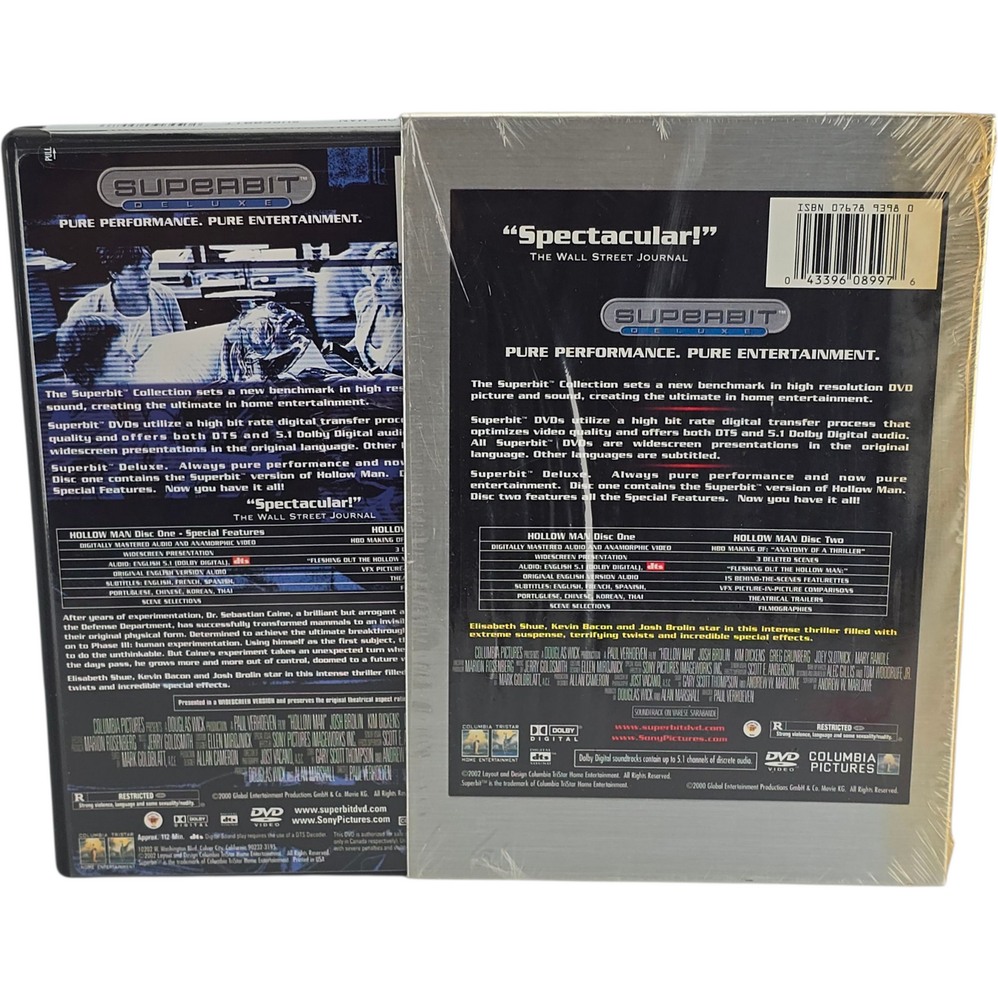 Hollow Man DVD Superbit Deluxe Collection Kevin Bacon Zone 1 US Import