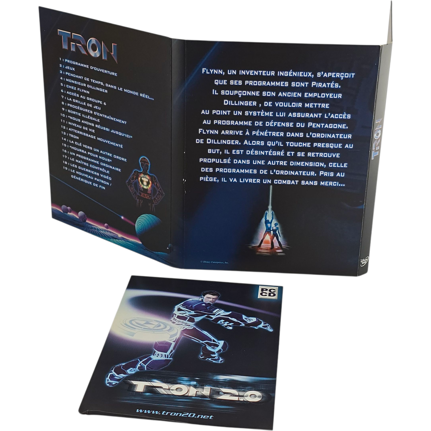 Tron 2 x DVD Édition Collector Jeff Bridges Walt Disney Zone 2