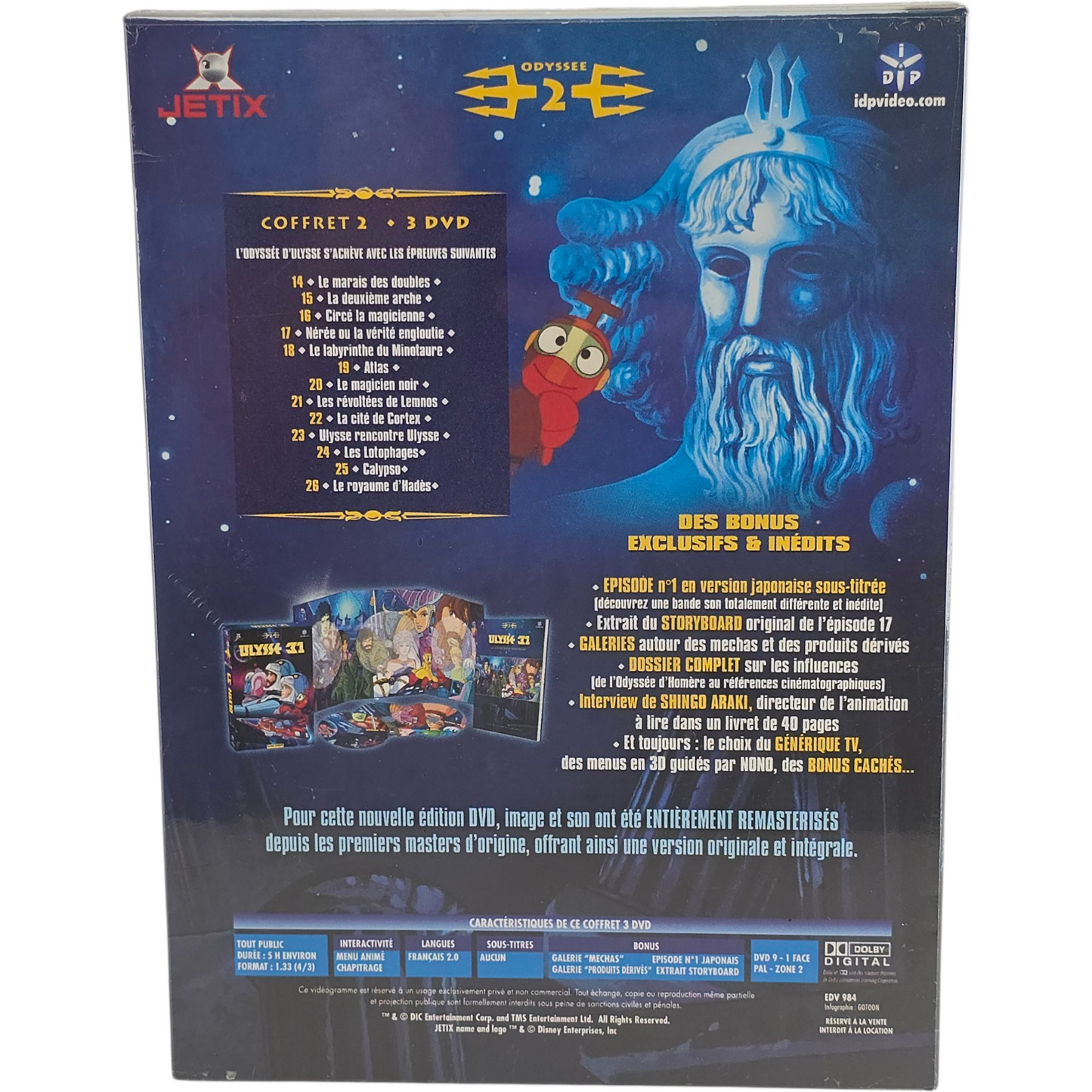 Ulysse 31 – Coffret 2 (1981) Édition Premium 3 DVD Jetix Zone B