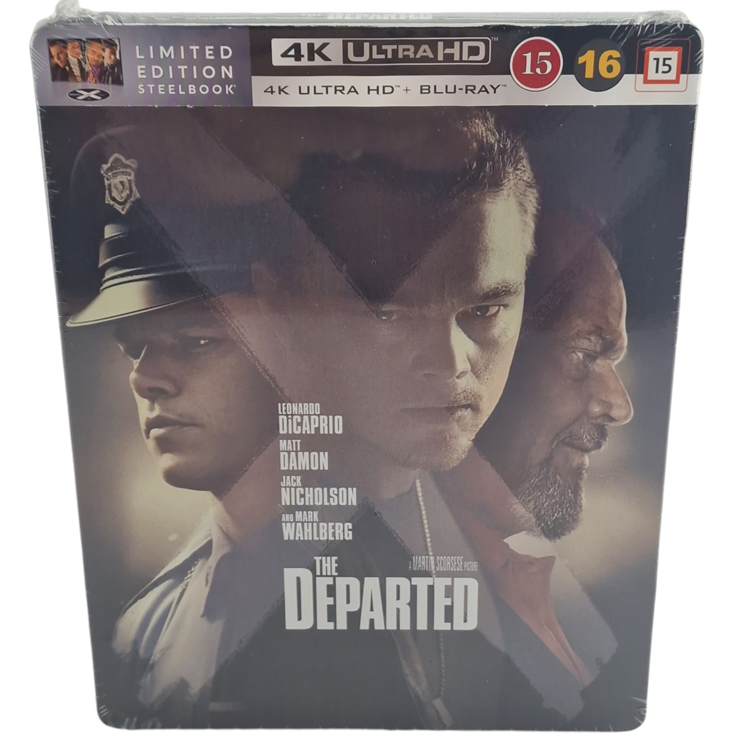 The Departed 4K Ultra HD +Blu-ray Steelbook Leonardo DiCaprio,Matt Damon Zone B