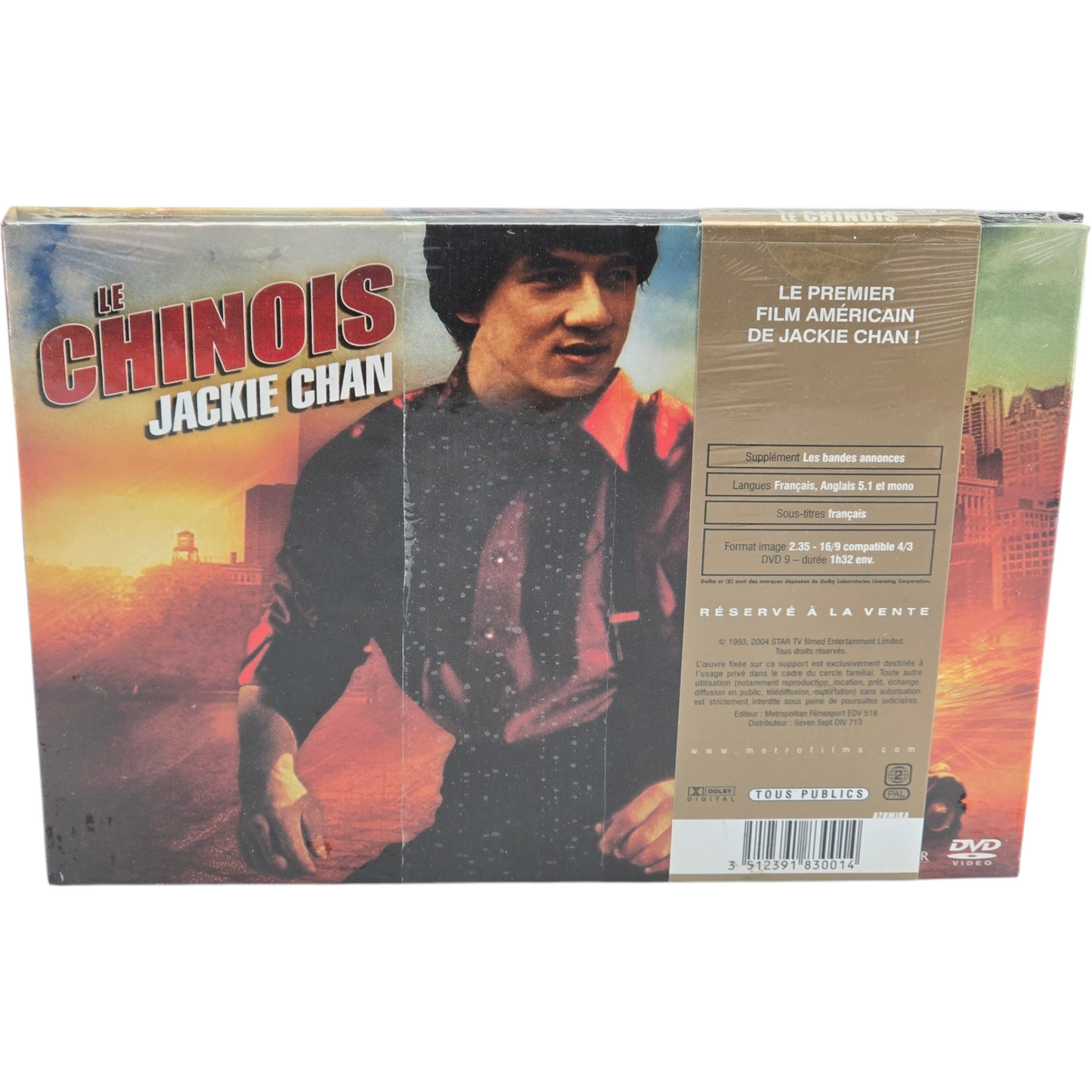 Le Chinois 1980 DVD Jackie Chan José Ferrer Robert Clouse 2007 Zone B
