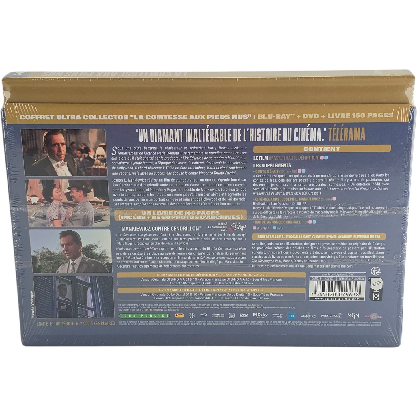 La comtesse aux pieds nus Édition Coffret Ultra Collector Blu-ray + DVD + Livre Zone B