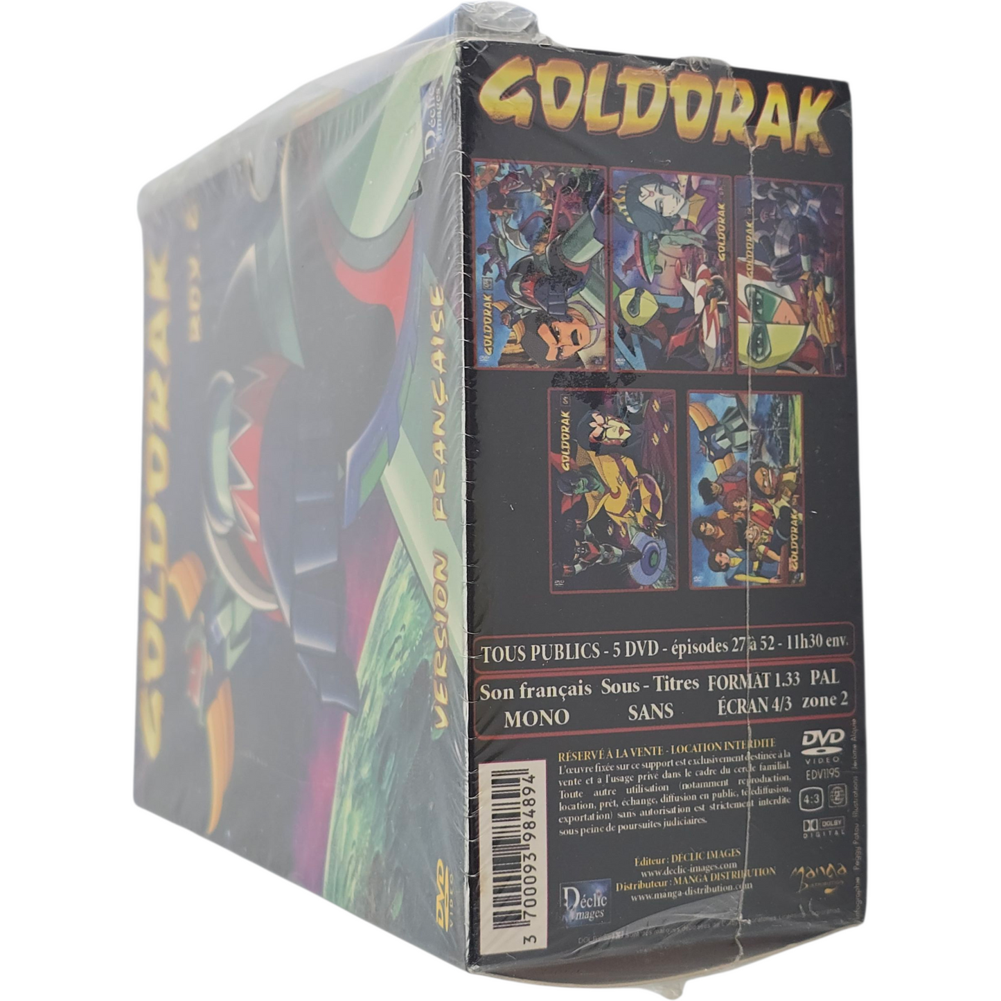 Goldorak Box 2  Épisodes 27 à 52  Version Française 5 X DVD Region 2