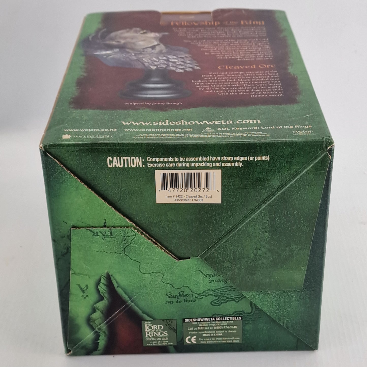 Seigneur des Anneaux Buste Resine Cleaved Orc Weta  Polystone 1/4