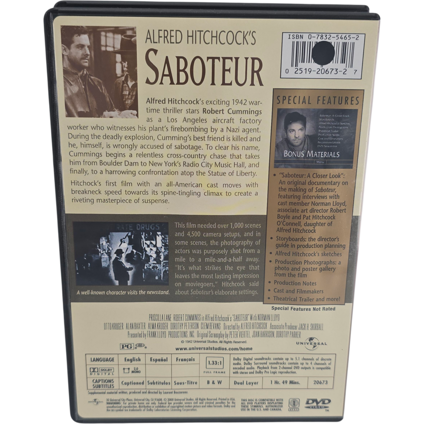 Alfred Hitchcock Collection: Best of Volume 2 DVD 10 Films Zone 1 US Import