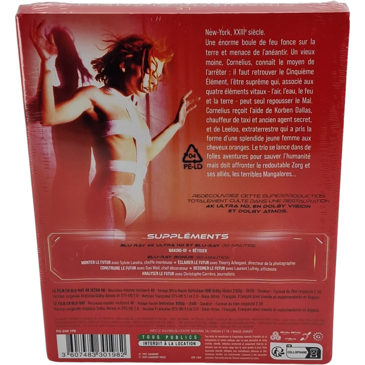 Le Cinquième Élément  Édition limitée Steelbook 4 K UHD + Blu-ray  Zone B