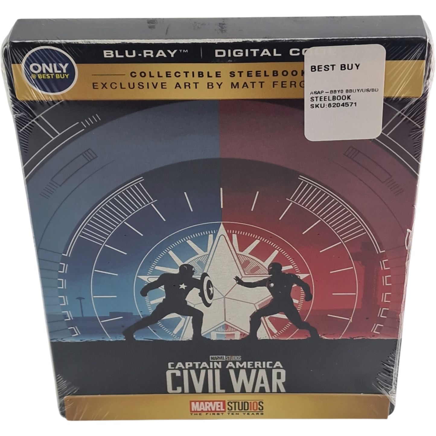 Captain America: Civil War Blu-ray SteelBook Titre Débossé Best Buy 2018 Zone A