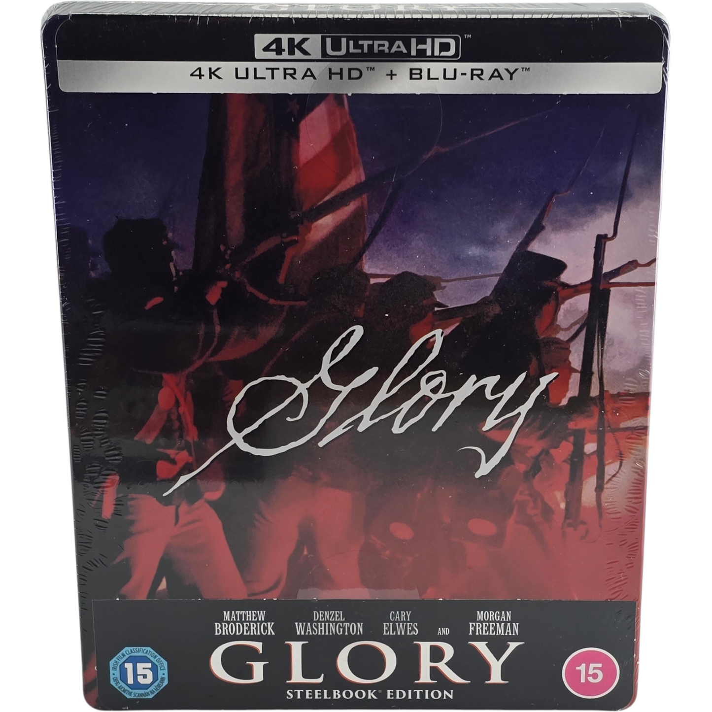 Glory 1989 Steelbook 4K Ultra HD + Blu-ray Édition limitée Denzel Washington B