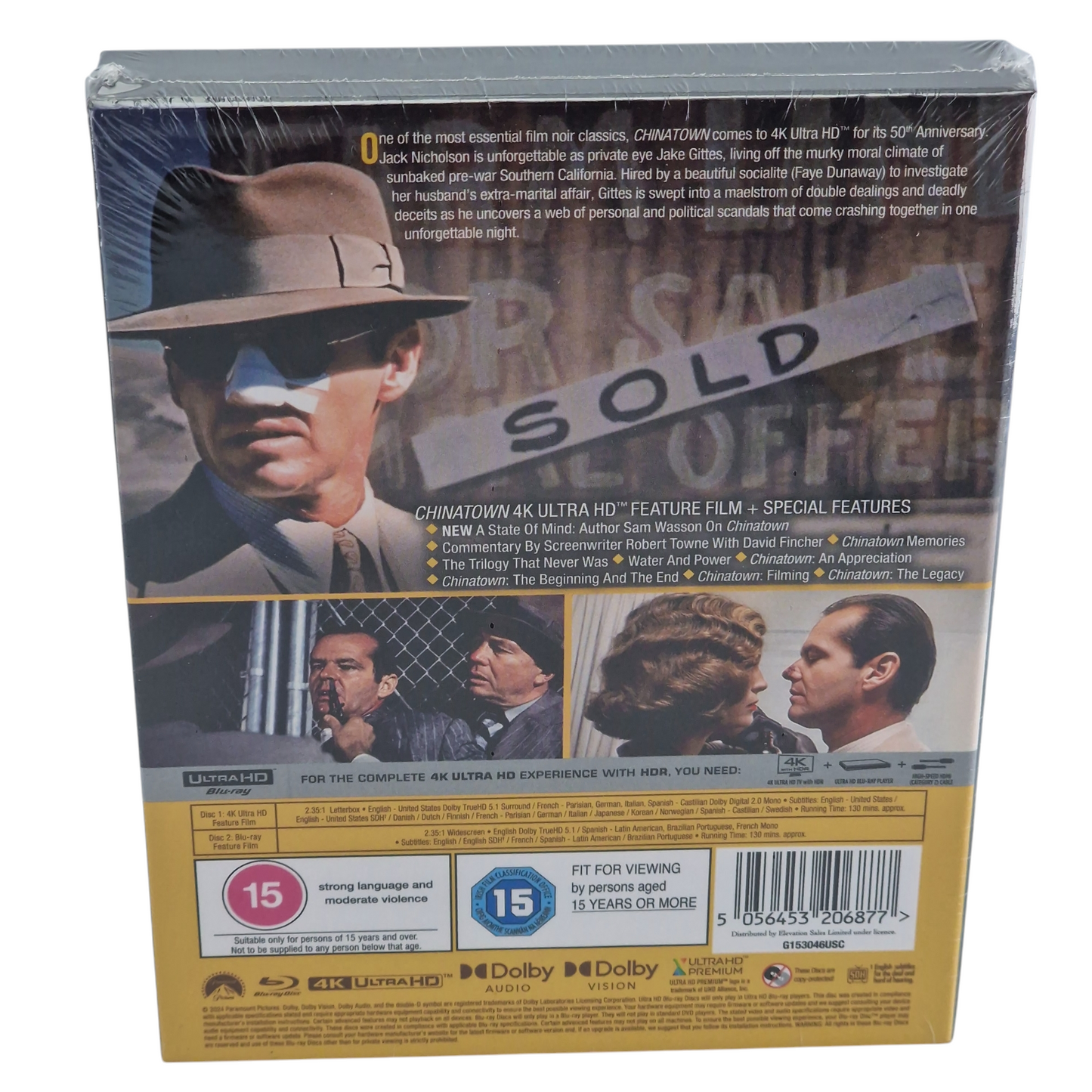 Chinatown 4K Ultra HD + Blu-ray Collector Edition Jack Nicholson, Faye Dunaway B