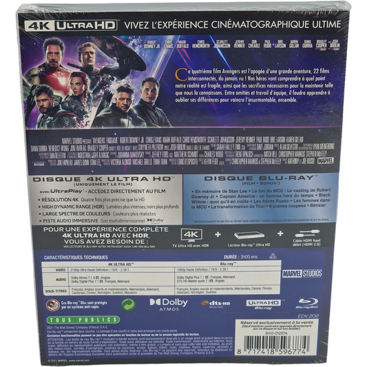 Avengers: Endgame - SteelBook 4K Ultra HD + Blu-ray - Visuel 3
