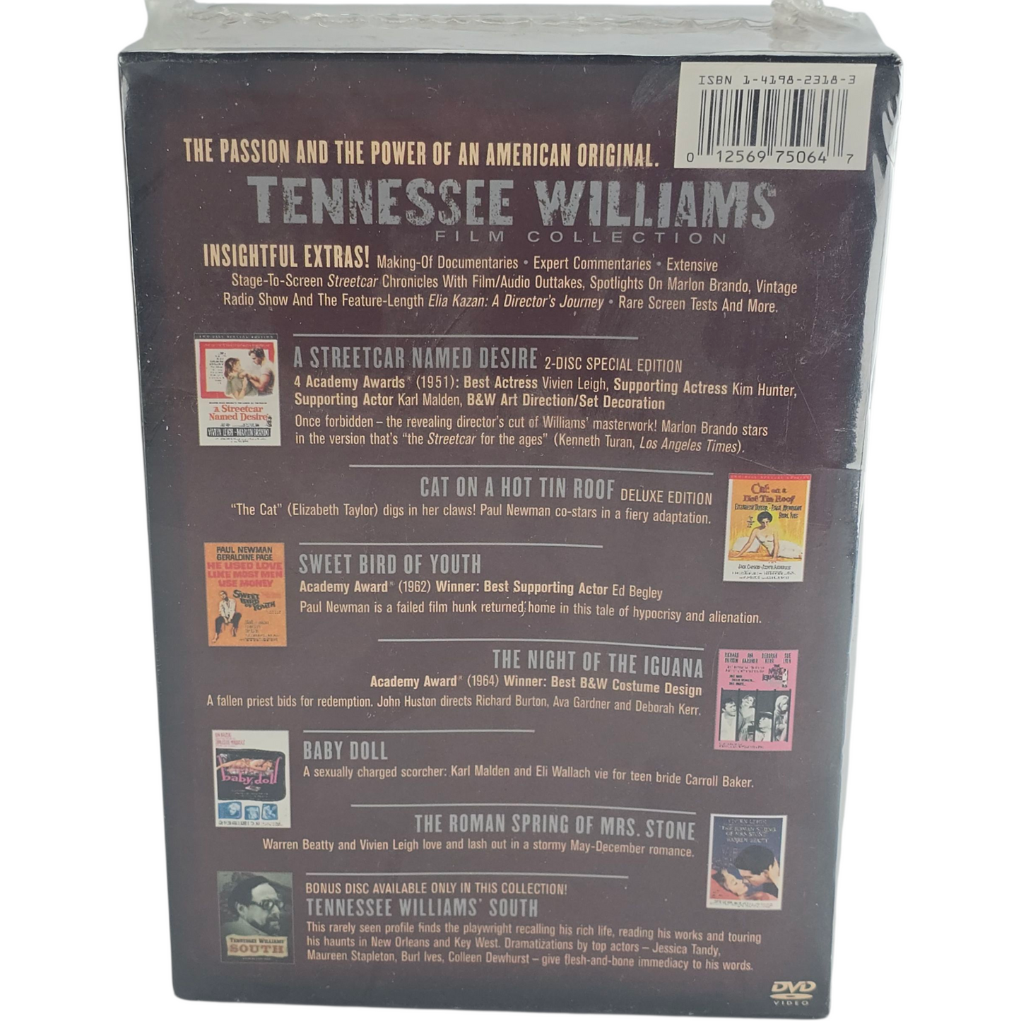 Tennessee Williams Film Collection DVD 7 Films Zone A US Import