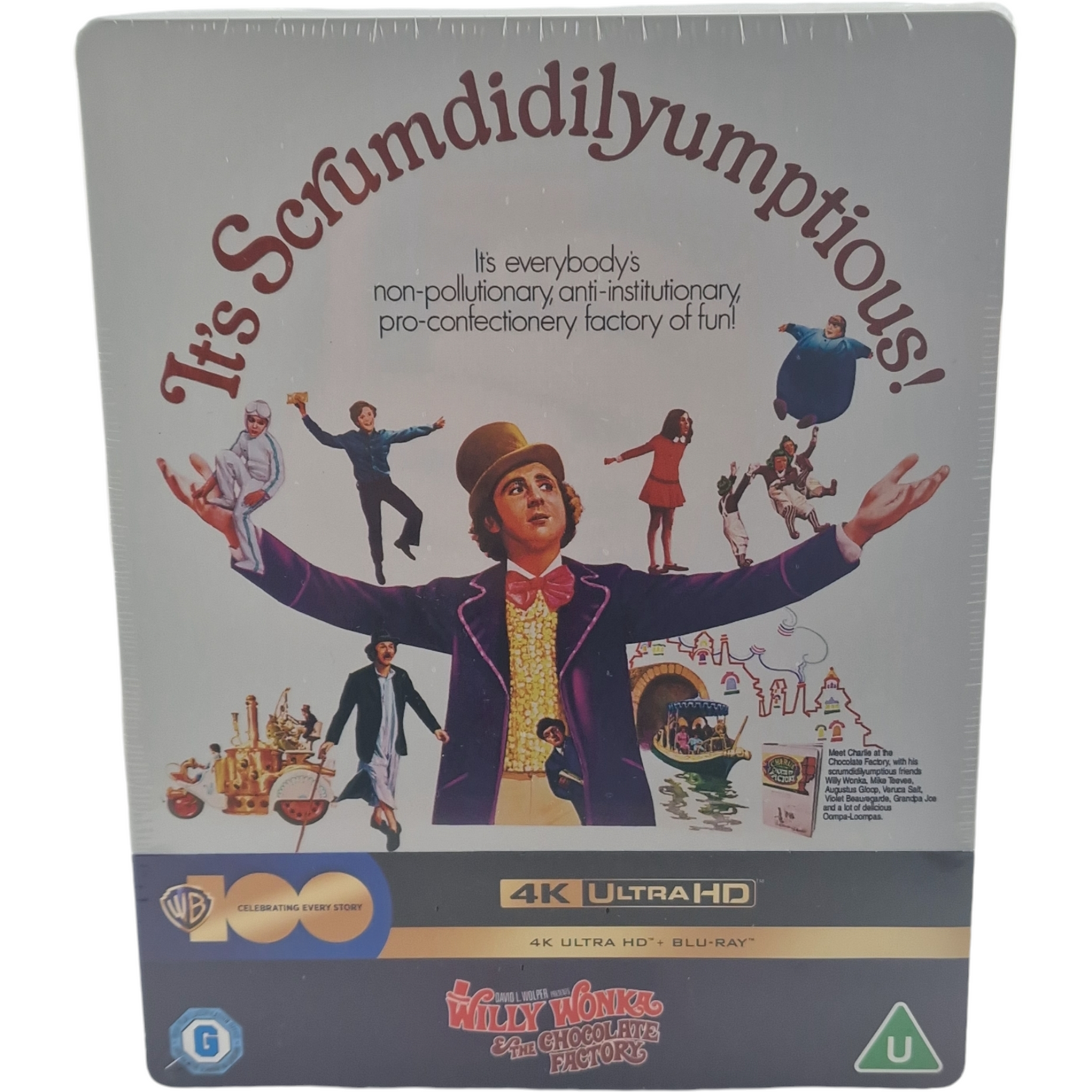 Willy Wonka & the Chocolate Factory 1971 4K Ultra HD + Blu-ray Steelbook Libre