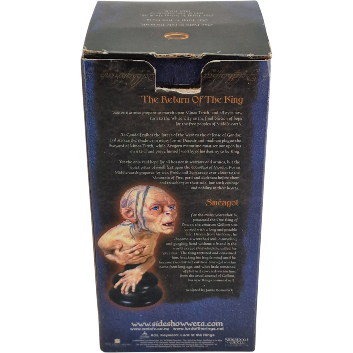 Seigneur des Anneaux Buste Resine Smeagol Sideshow Weta  Limitée 6000 Ex Polystone 1/4