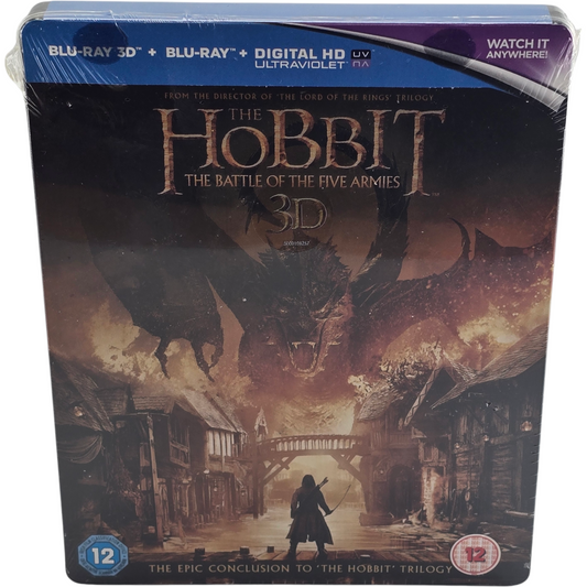Le Hobbit :la bataille des cinq armées Blu-ray 3D +2D SteelBook Zavvi éxclusif B