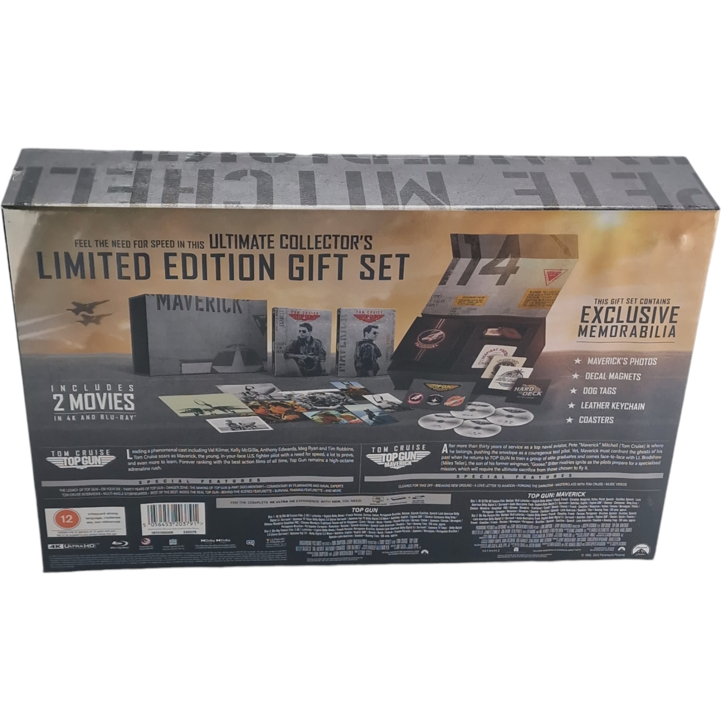Top Gun Superfan Collection :4K Ultra HD + Blu-ray SteelBook Coffret 2 Films B Tom Cruise
