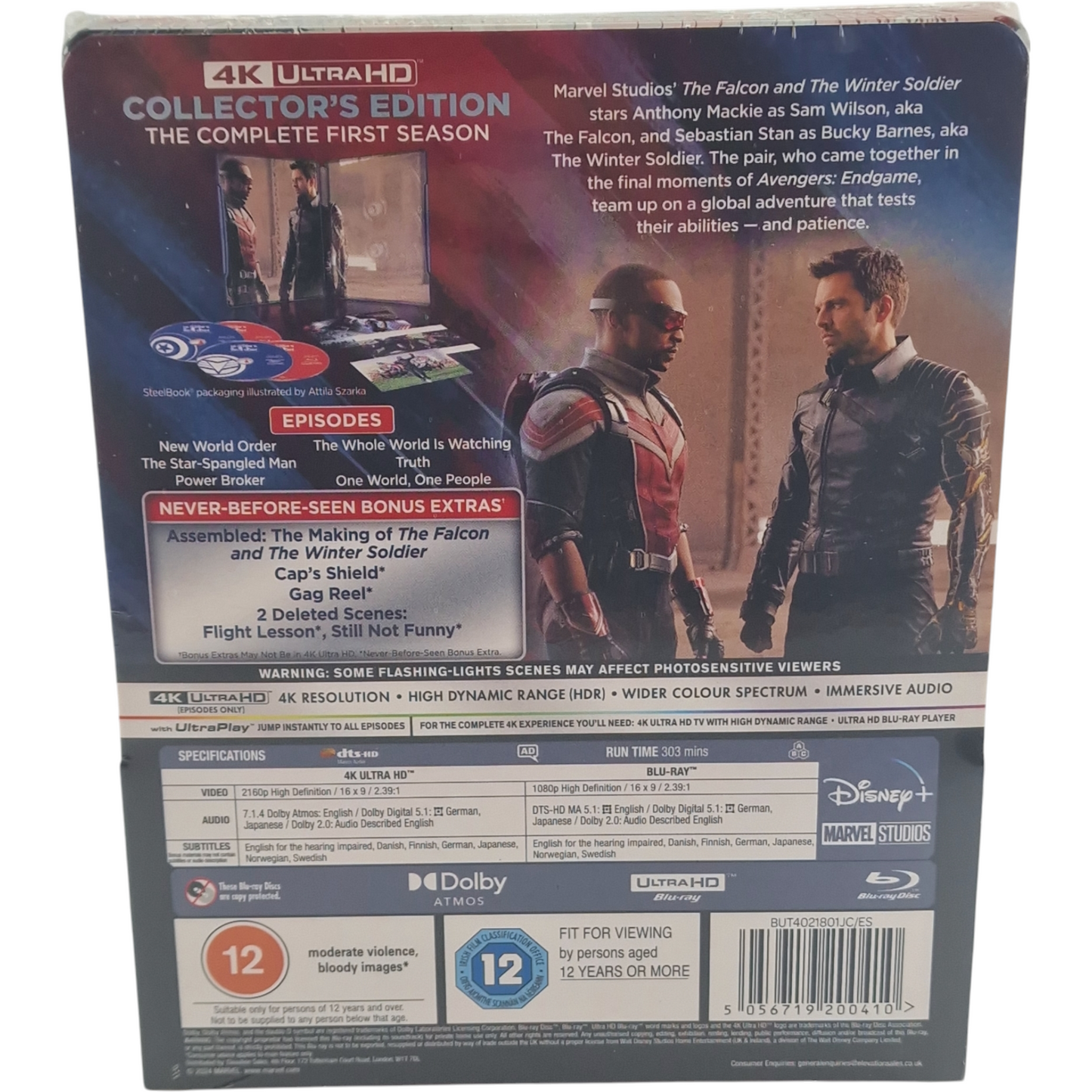 The Falcon and the Winter Soldier:Saison 1 SteelBook 4K Ultra HD +Blu-ray Libre