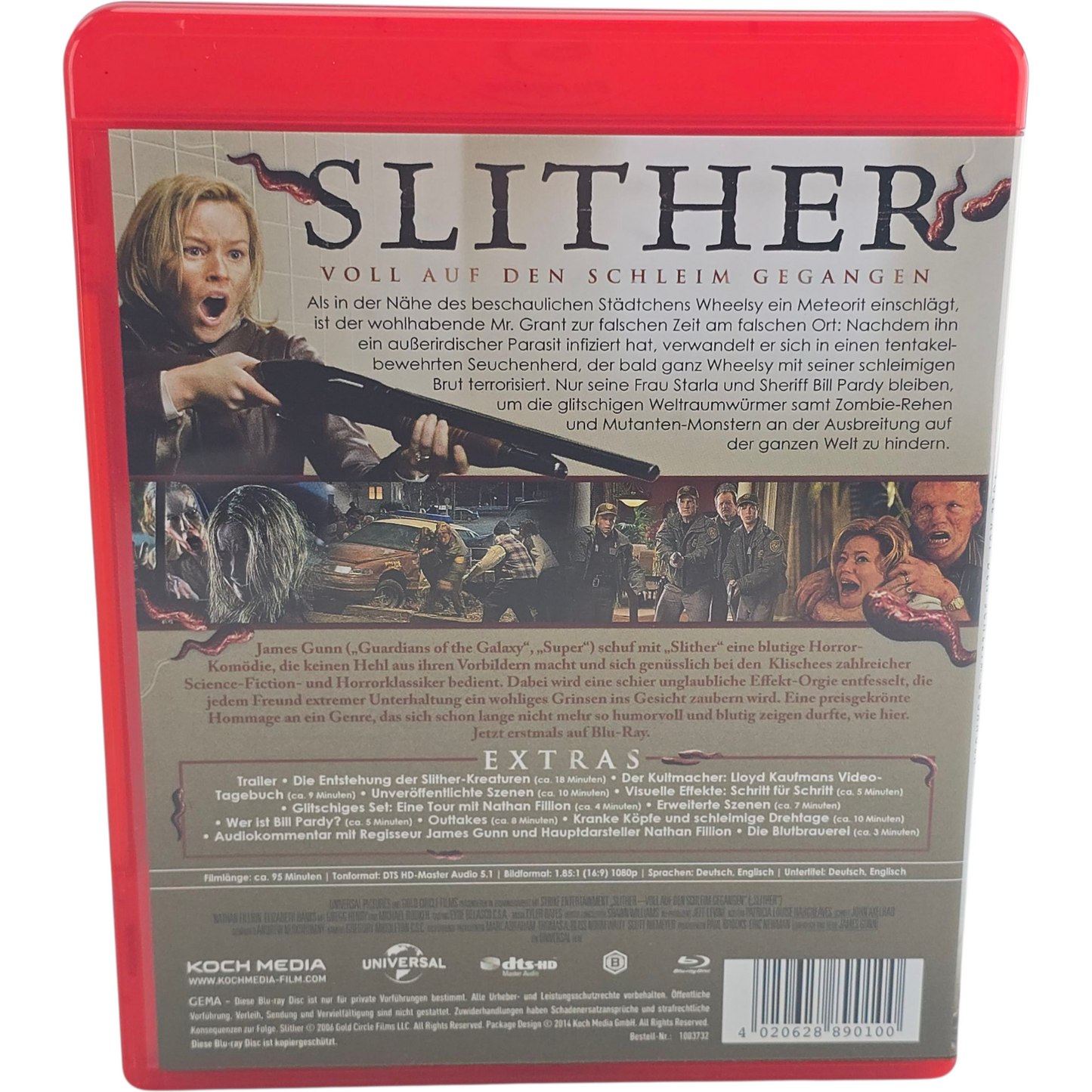 Slither-VOLL Auf den Schleim gegangen Blu-Ray Import Allemangne Zone B VO