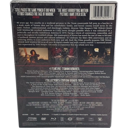 Massacre à la tronçonneuse (1974) - Blu-ray + DVD - Zone A + Zone 1 - vue 3