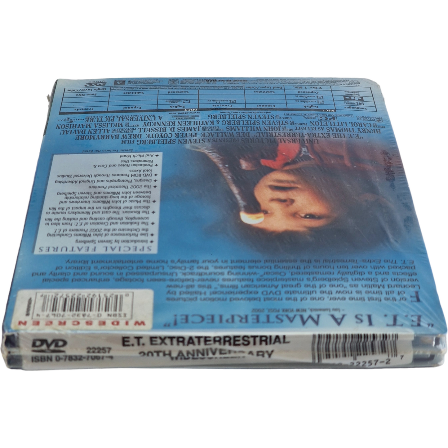 E.T.: The Extra-Terrestrial DVD DigiPack / Édition Collector limitée 2002 Zone 1