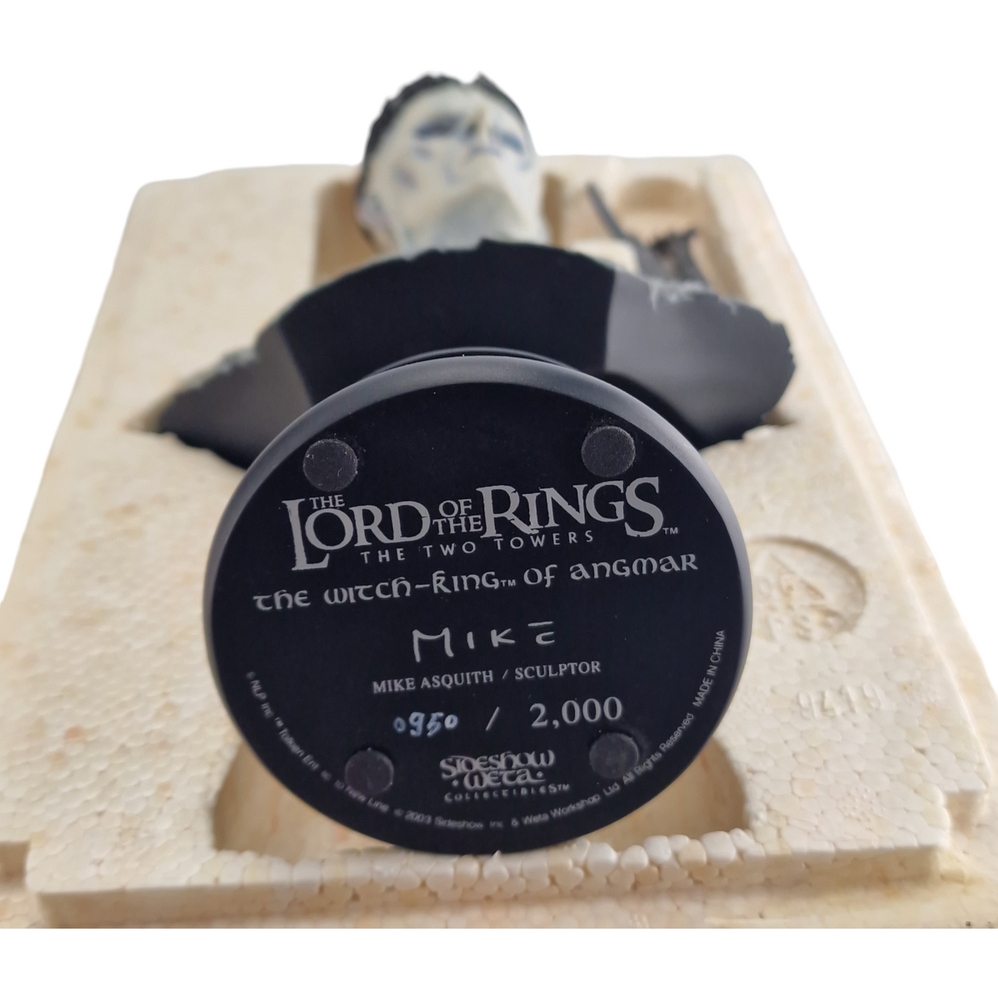 Seigneur des Anneaux Buste Resine Witch-King of Angmar Sideshow Weta  2000 EX Polystone