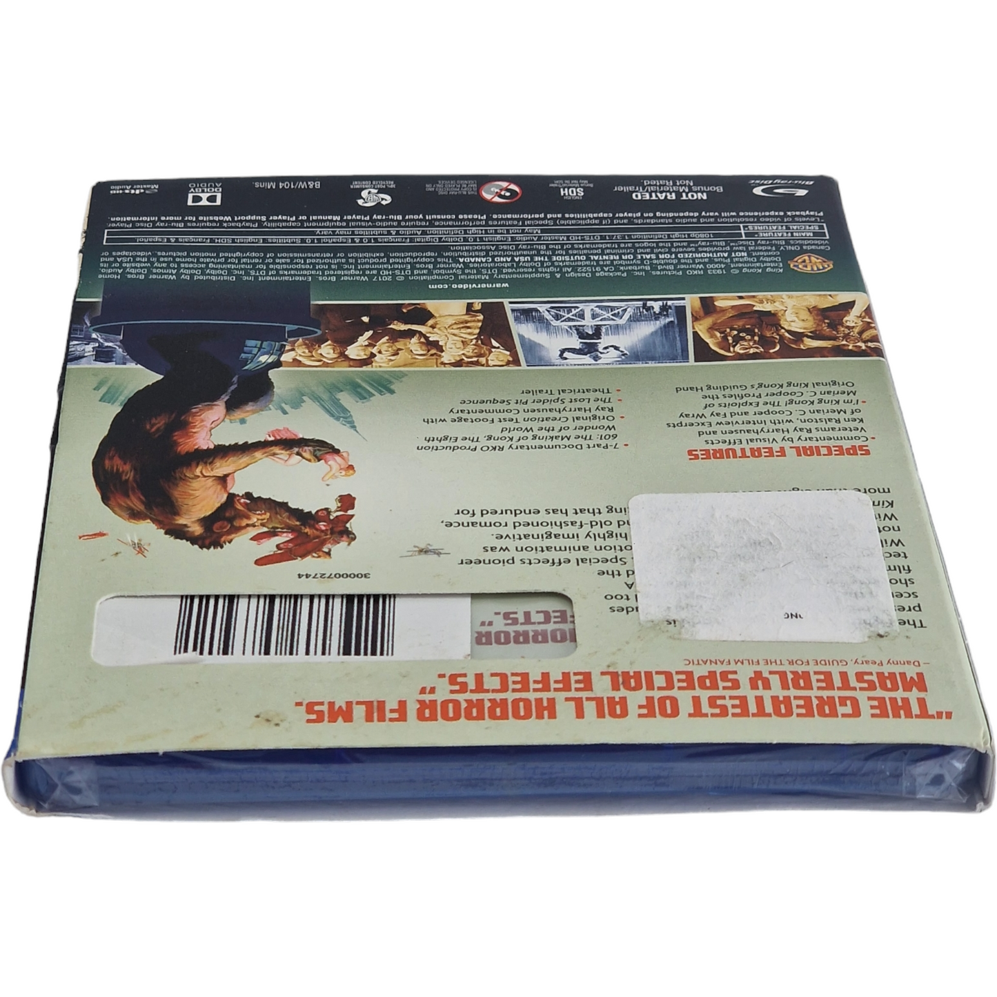 King Kong 1933 Blu-ray Avec Slipcover 2007 Monster Mayhem Zone Libre