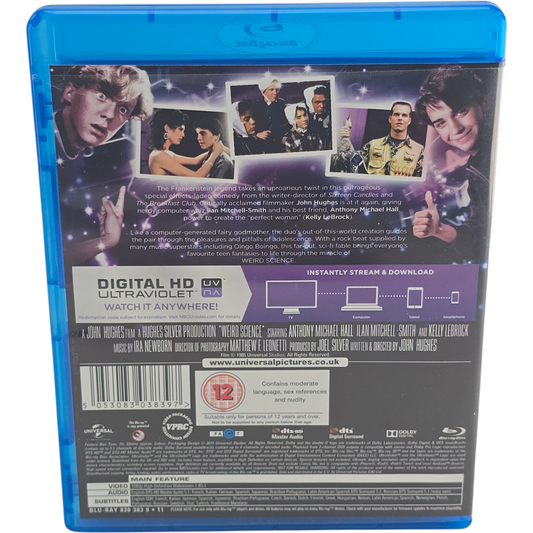 Weird Science Blu-ray 30th Anniversary Edition Kelly Le Brock Zone B
