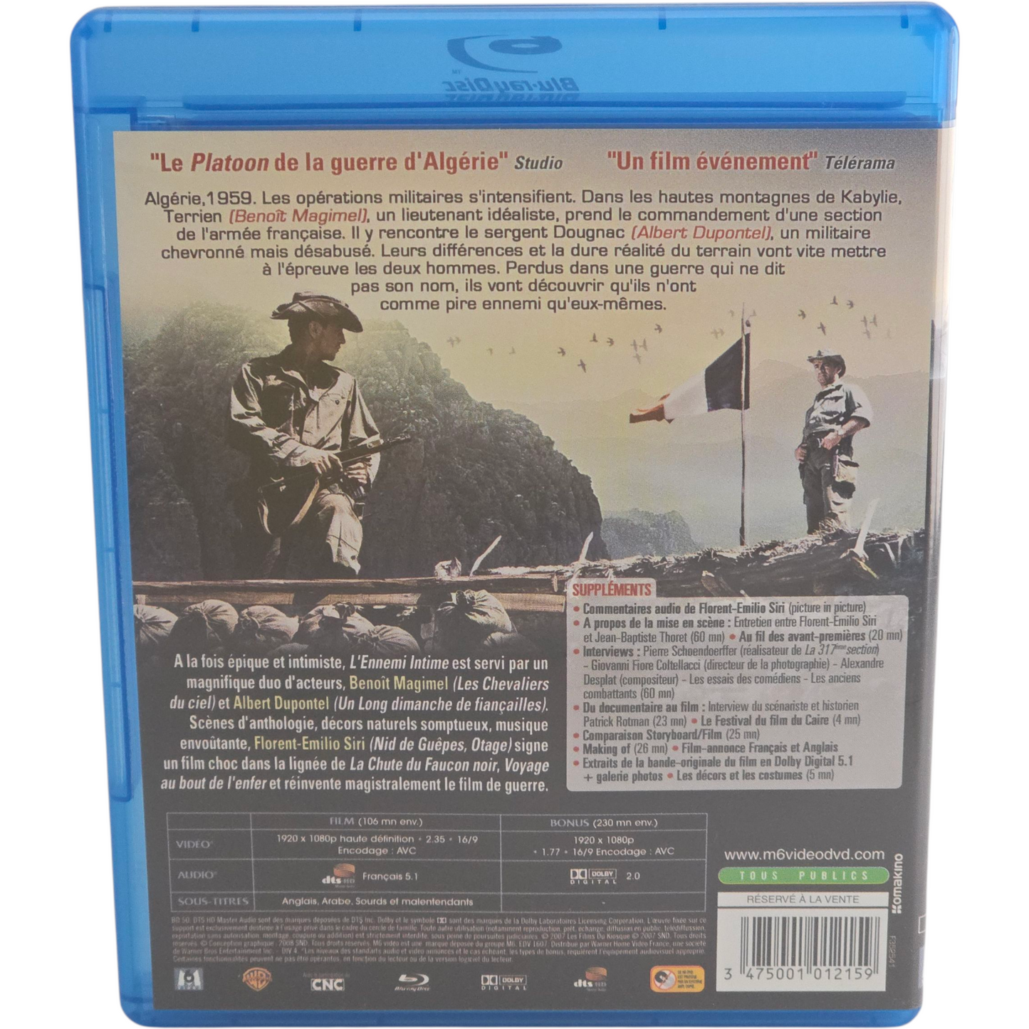 L'ennemi intime 2007 Blu-ray Benoît Magimel, Albert Dupontel Zone B