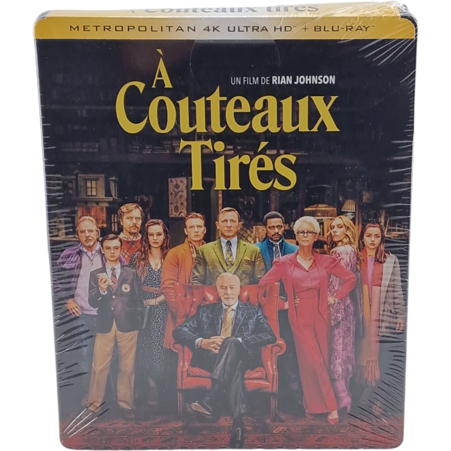 Knives Out A Couteaux tirés 4K Ultra HD + Blu-ray SteelBook Daniel Craig, Chris Evans B
