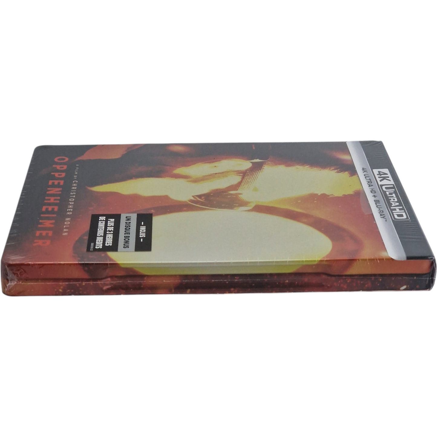 Oppenheimer Steelbook Embossé Blu-ray 4K Ultra HD+ Blu-ray édition Éxlusif Zone Libre