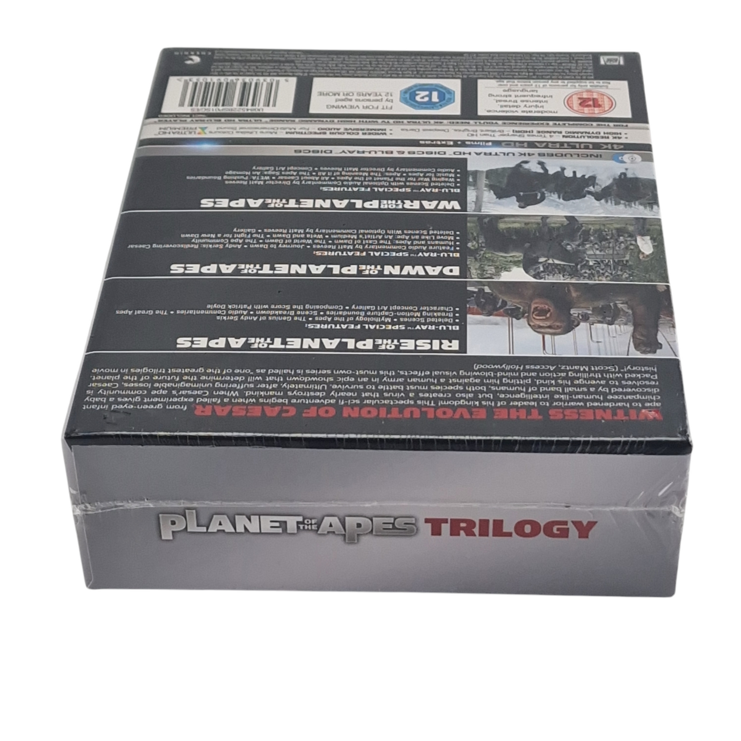 Trilogie la Planète des Singes 4K Ultra HD + Blu-ray / DigiPack Collector Zone Libre