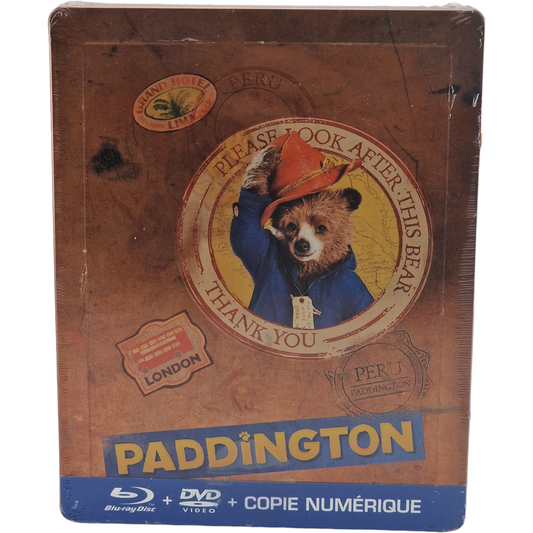 Paddington (2014) – SteelBook Blu-ray + DVD – Zone B – vue 2