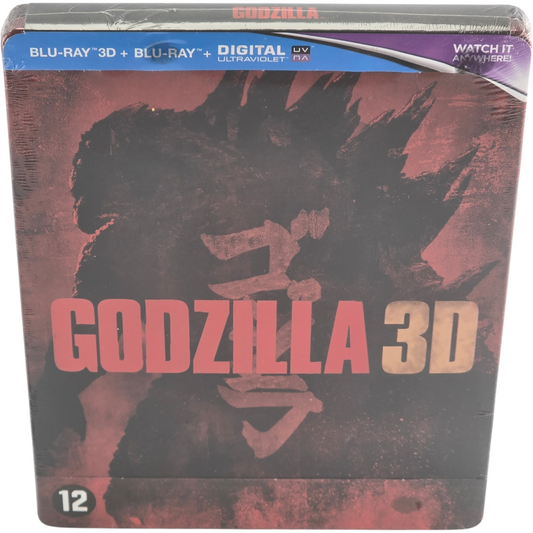 Godzilla Blu-ray Steelbook  Blu-ray 3D + Blu-ray Édition limitée  2015 Zone B
