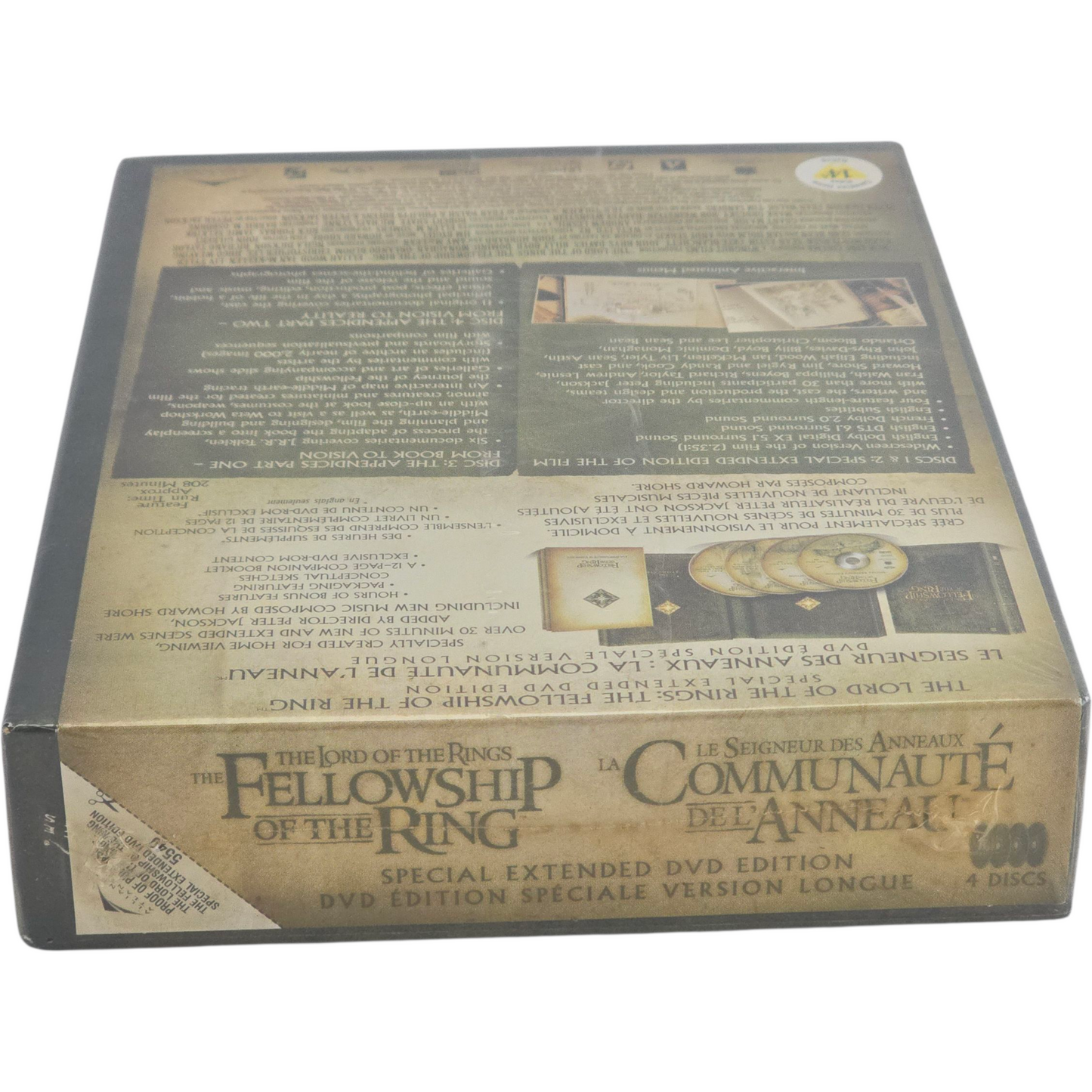 The Lord of the Rings: The Fellowship of the Ring DVD DigiPack Zone A