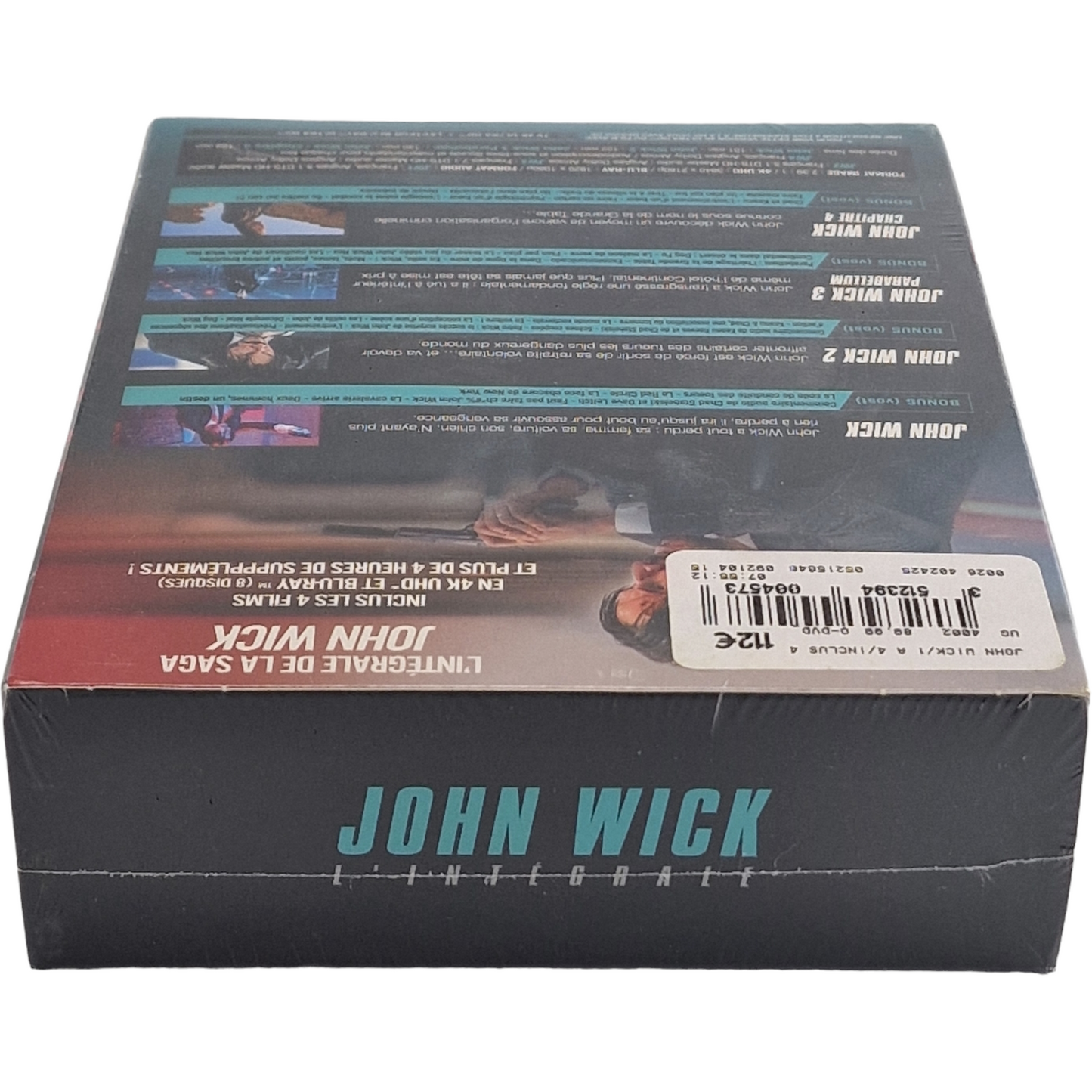 John Wick 1-2-3-4 chapitres 4 K Ultra HD + Blu-ray 4Films Keanu Reeves 2023 Z B