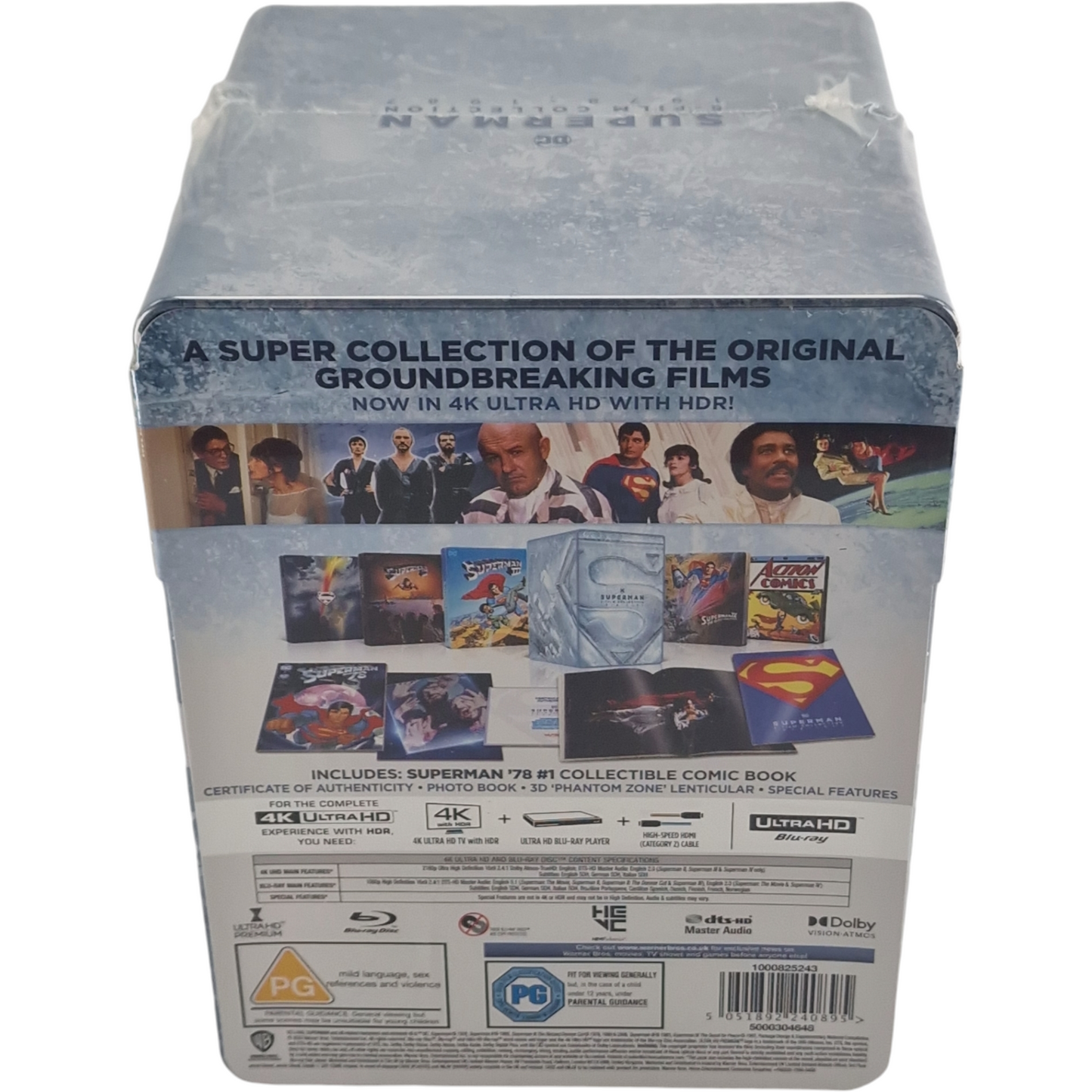 Superman I-IV 5-Film Collection: 4K Ultra HD SteelBook Coffret 1978-2006 Libre